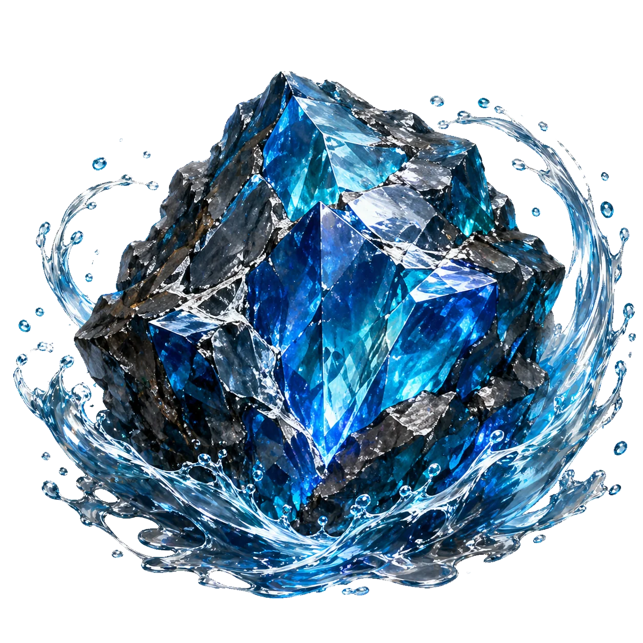 Aquamarine ore